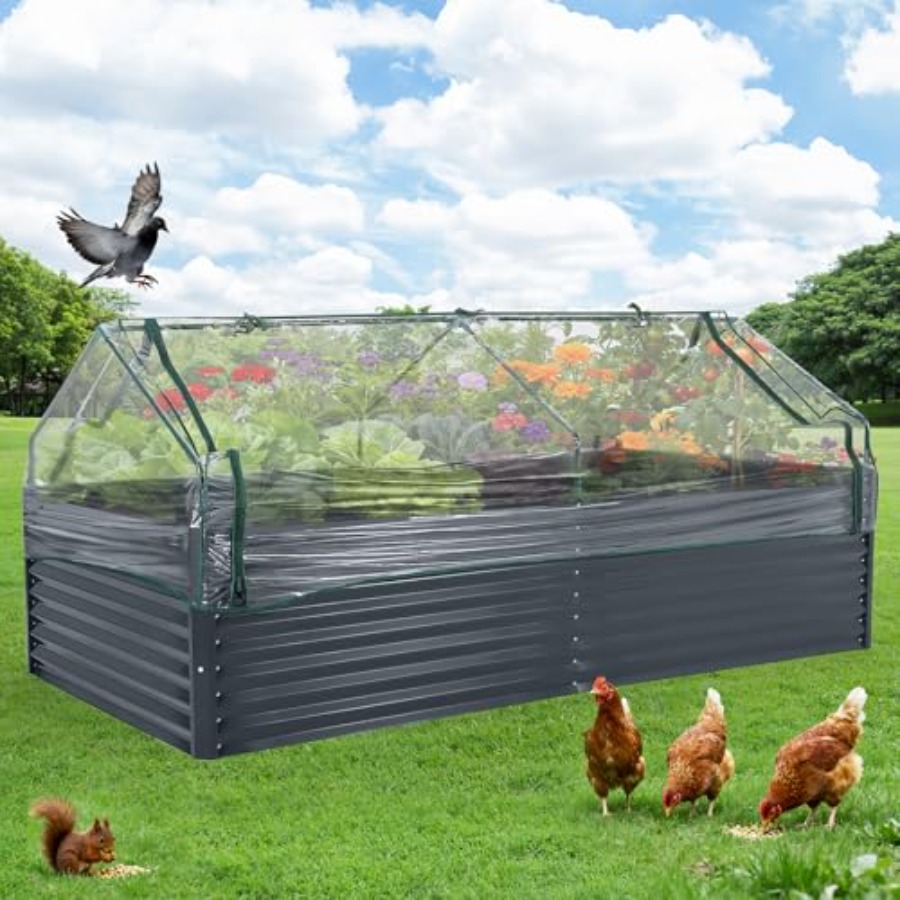 Raised Garden Bed - Gemüseanbau im Freien: Hochbeet aus verzinktem