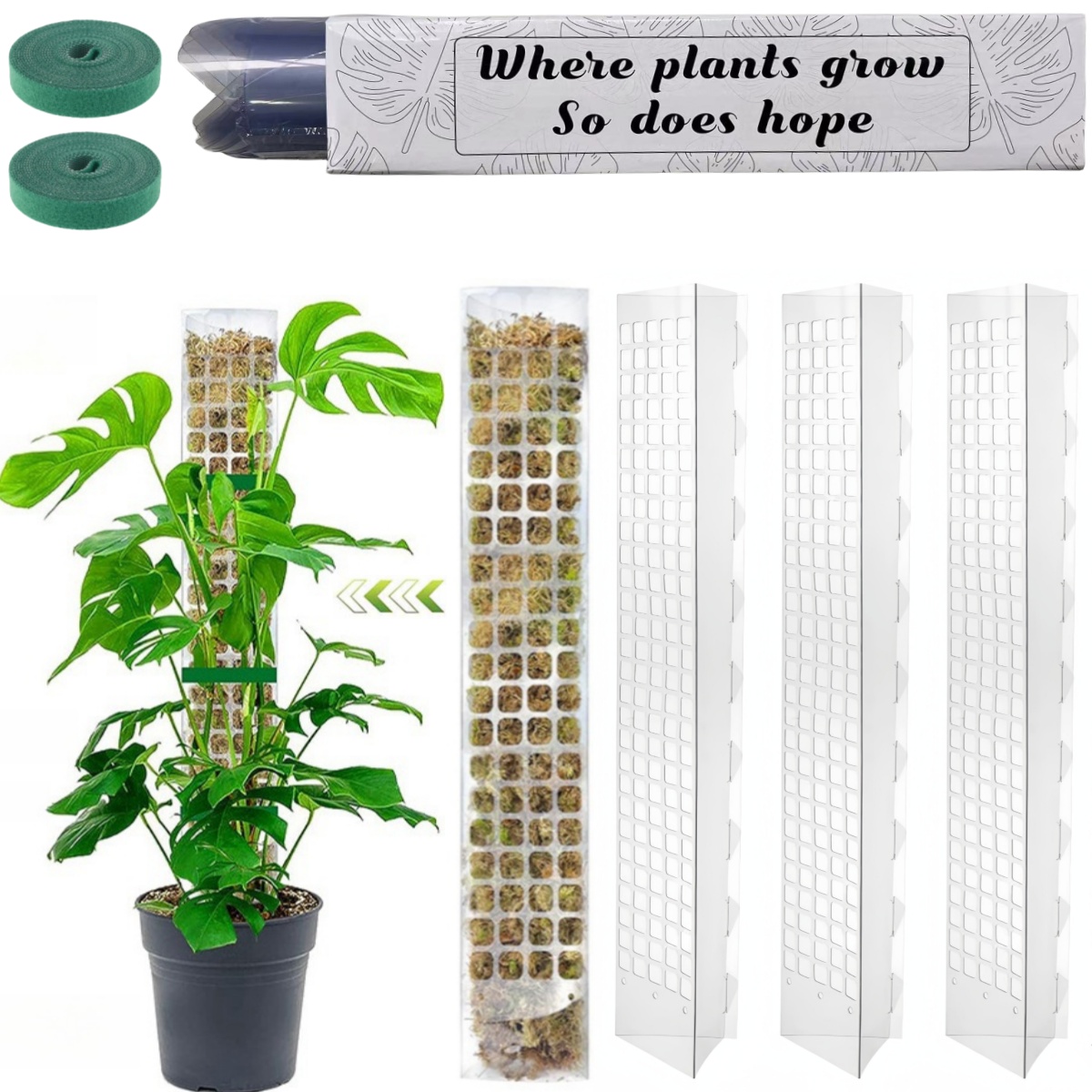 Indoor Herb Garden - Moos Pole Kunststoff Pflanzenständer Indoor Klettern