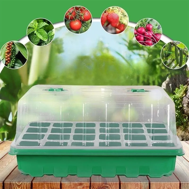 Seed Starter Tray - 1/5-teiliges Anzuchtset für Setzlinge – 24-Zellen-Gewächshaus-Starter