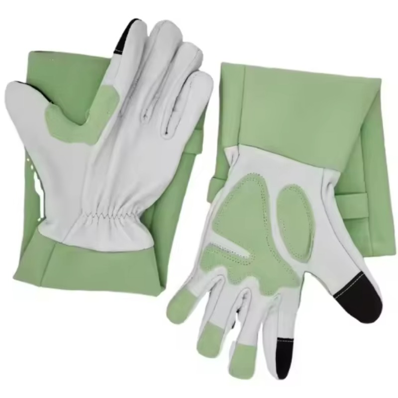 Garden Gloves - Langarm-Gartenhandschuhe, durchstichfeste Gärtnerhandschuhe, Rosen-Schneidehandschuhe aus Leder,
