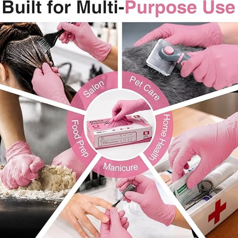 Rosa Nitril-Einweghandschuhe f – Garden Gloves Bewertung und Preis