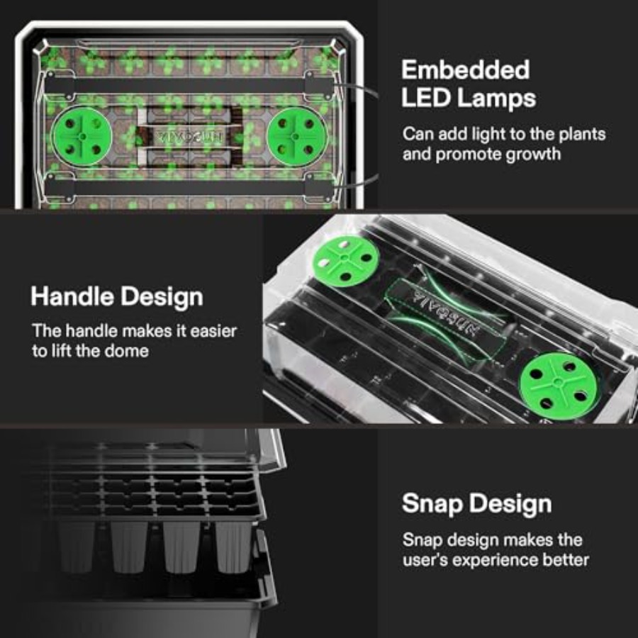 6er-Pack Anzuchtschalen für de – Seed Starter Tray Bewertung und Preis