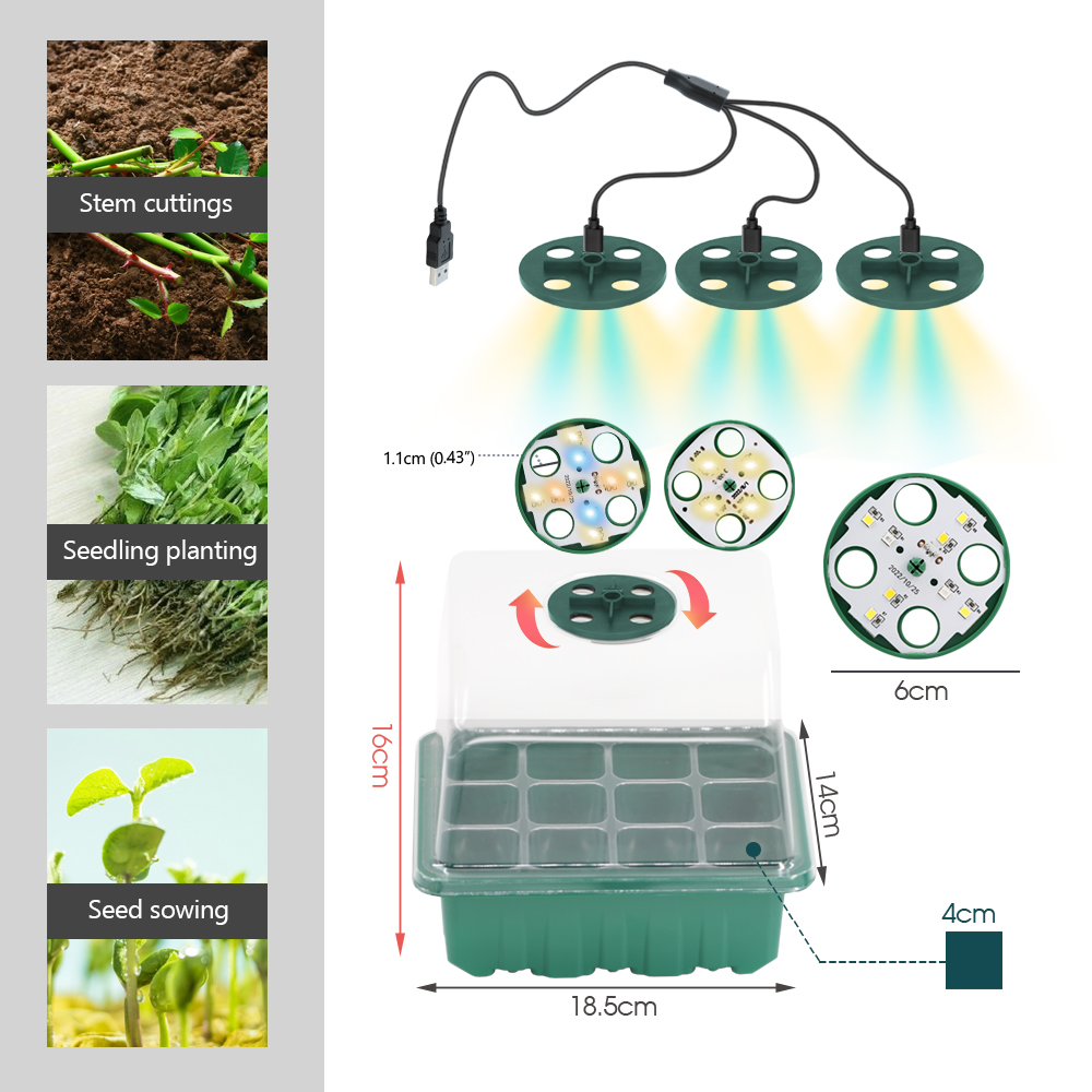 LED-Kindergartentöpfe mit Wach – Seed Starter Tray Bewertung und Preis