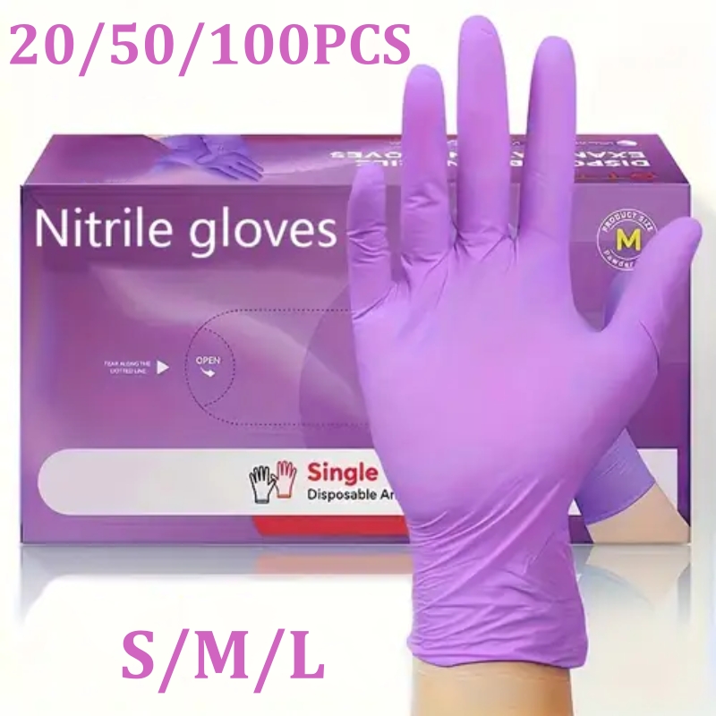 50/100PCS Violette Nitrilhands – Garden Gloves Bewertung und Preis